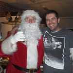 Allister with Santa
